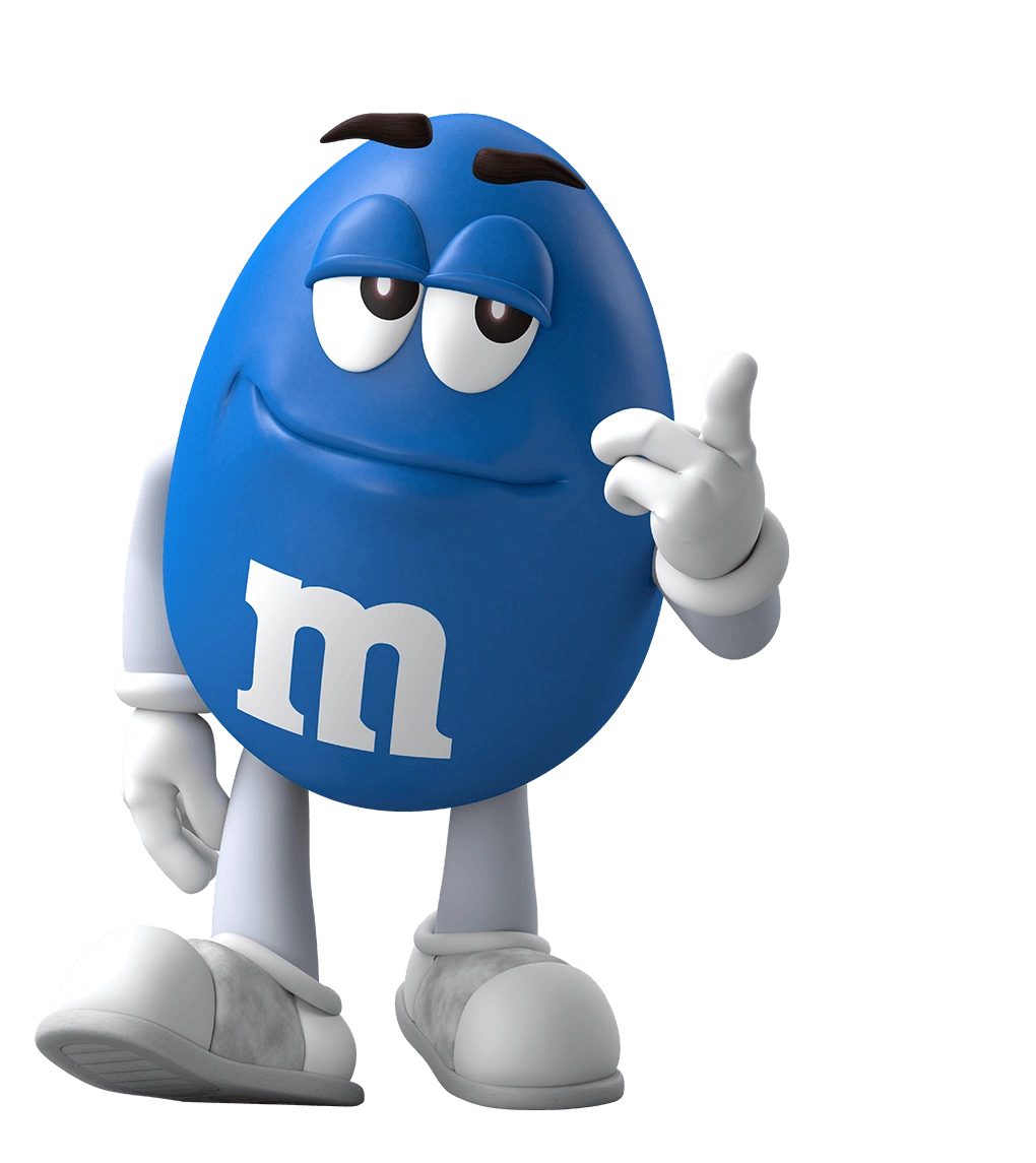 High Quality Blue M&M Blank Meme Template