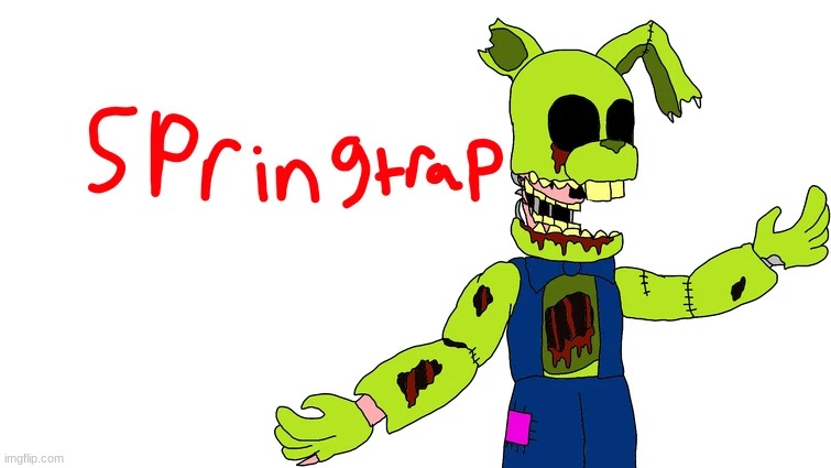 Springtrap redesign for a Fnaf AU | made w/ Imgflip meme maker