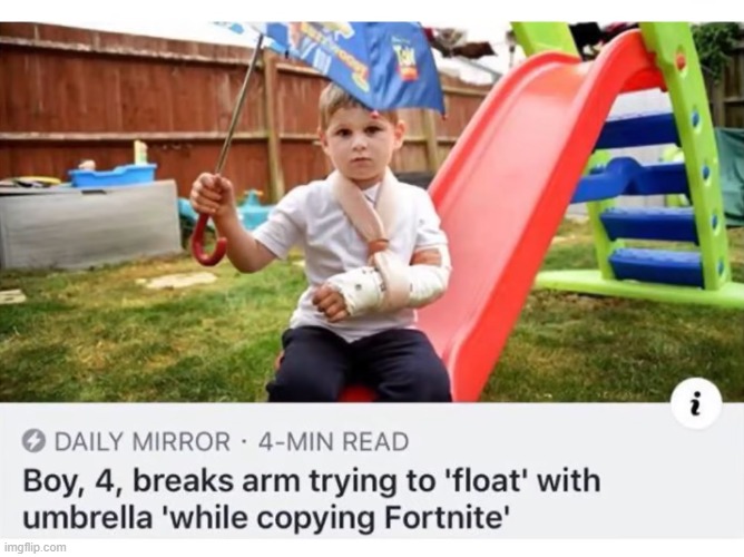 This is probably my favorite submission | image tagged in kid,fortnite,umbrella,dumb | made w/ Imgflip meme maker