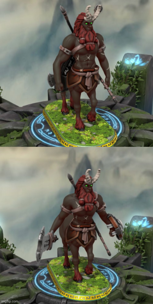 I made a Lynel in hero forge I guess | image tagged in botw,totk,lynel,i am bored | made w/ Imgflip meme maker