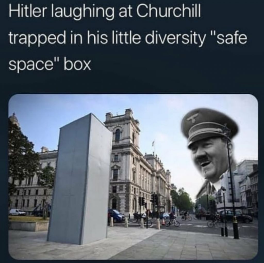 churchill in a box Blank Meme Template