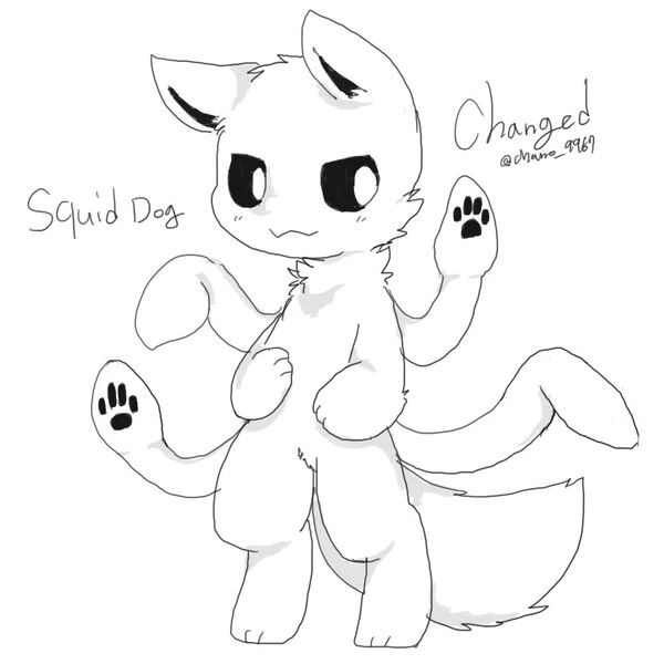 Squid dog Blank Meme Template