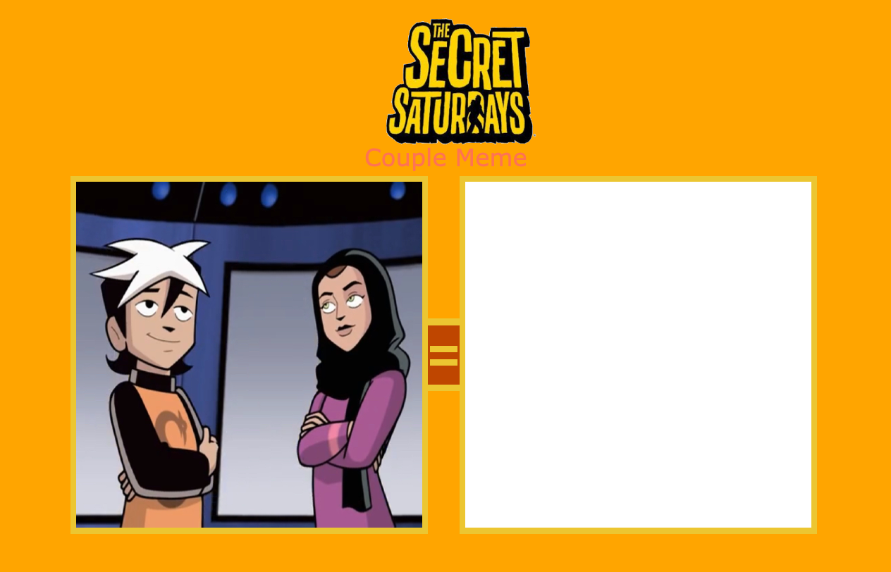 The Secret Saturdays Couple Meme Blank Meme Template