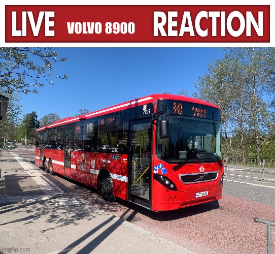 VOLVO 8900 | image tagged in live x reaction,live bus reaction | made w/ Imgflip meme maker