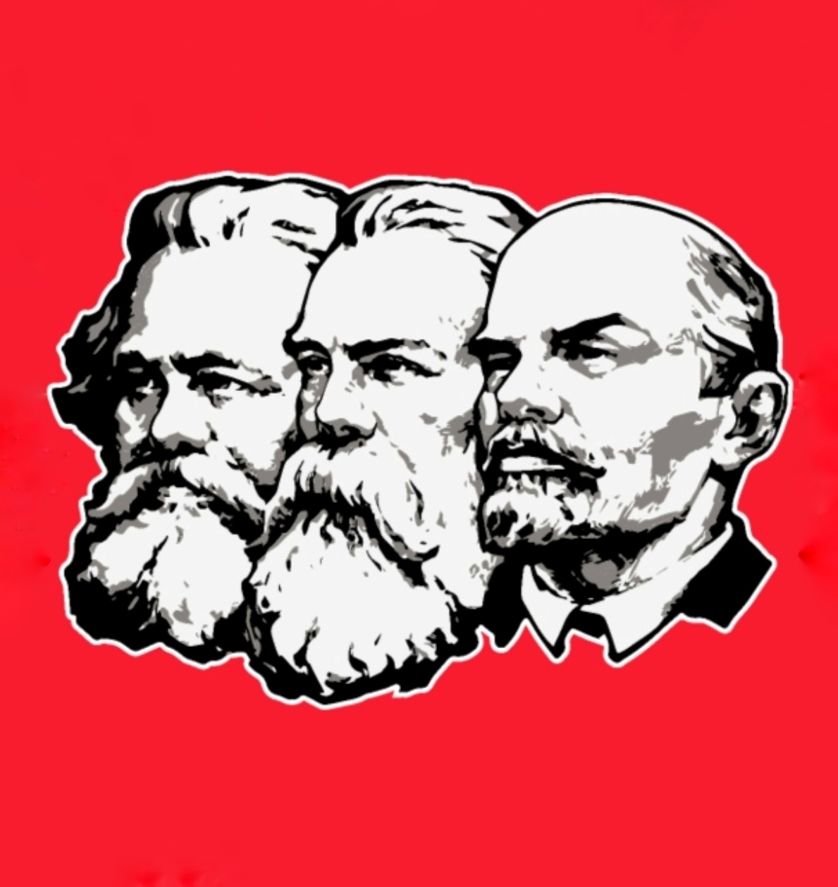 Marx Engels Lenin Blank Meme Template