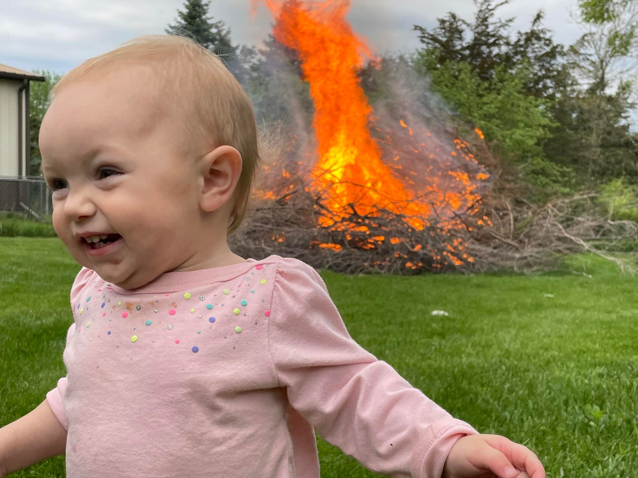 High Quality Baby bonfire Blank Meme Template