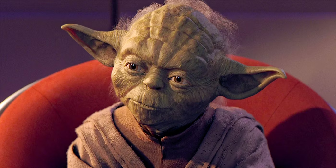 Yoda Sitting in Council Close Up Blank Meme Template