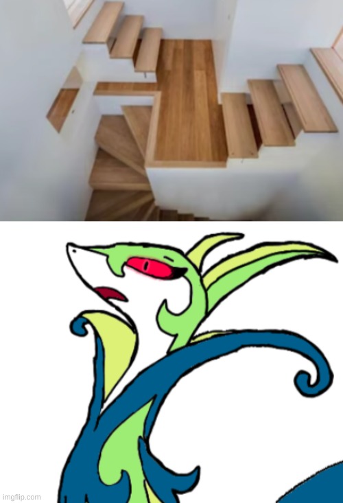 I think this is what they mean by "stairs to heaven" | image tagged in serperior had never seen such b s before blank,stairs to heaven | made w/ Imgflip meme maker