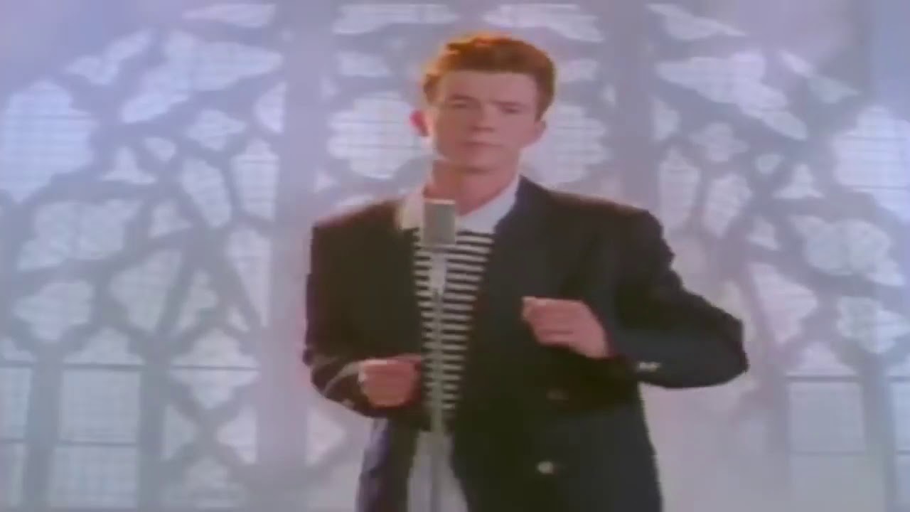 rick roll Blank Meme Template