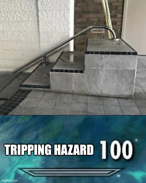 some of these just put me at a loss for words | TRIPPING HAZARD | image tagged in skyrim skill meme | made w/ Imgflip meme maker