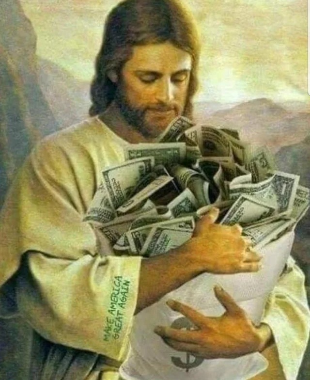 Jesus Chasing Paper Blank Meme Template