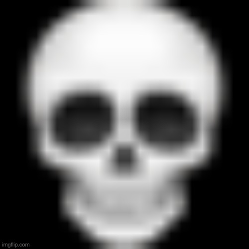 Skull emoji | image tagged in skull emoji | made w/ Imgflip meme maker