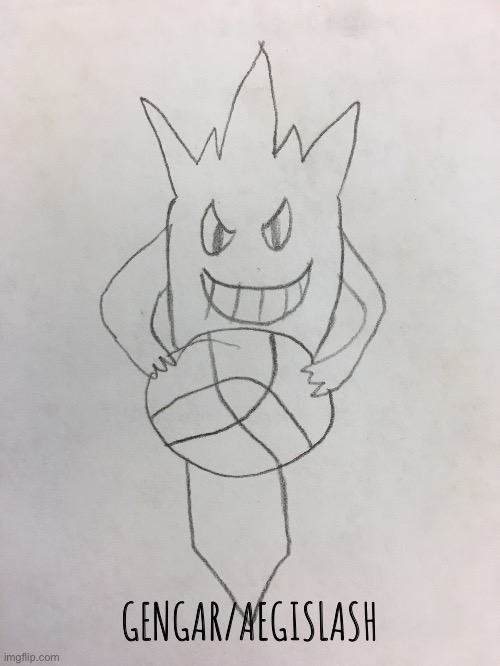 Initial Sketch | GENGAR/AEGISLASH | made w/ Imgflip meme maker