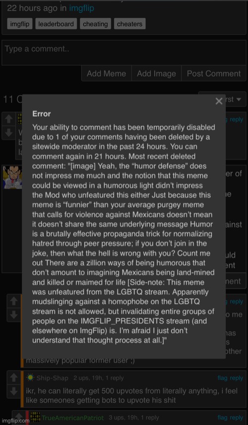 bruh | image tagged in deleted kamizake comment/censorship | made w/ Imgflip meme maker