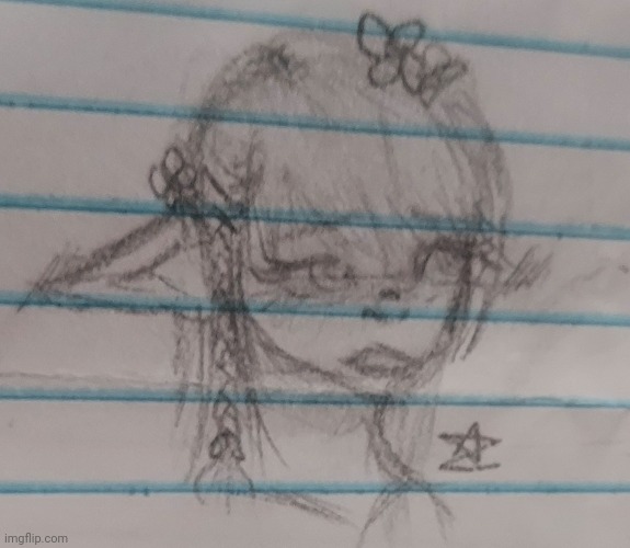Drew this at school lunch instead of eating | made w/ Imgflip meme maker