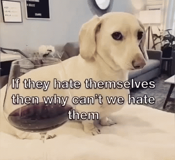 Homophobic dog Blank Meme Template