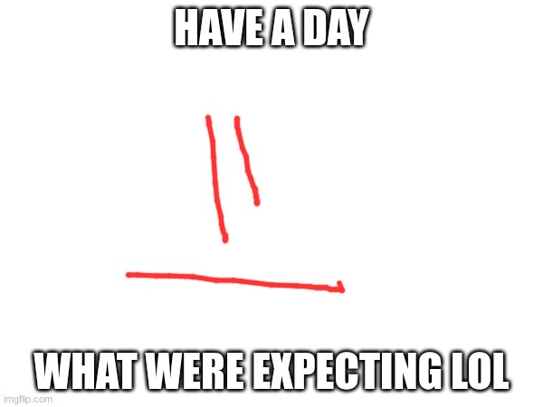 what was you expecting | HAVE A DAY; WHAT WERE EXPECTING LOL | image tagged in funny | made w/ Imgflip meme maker