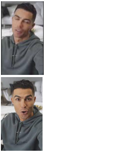 Ronaldo Siuuuu Blank Meme Template