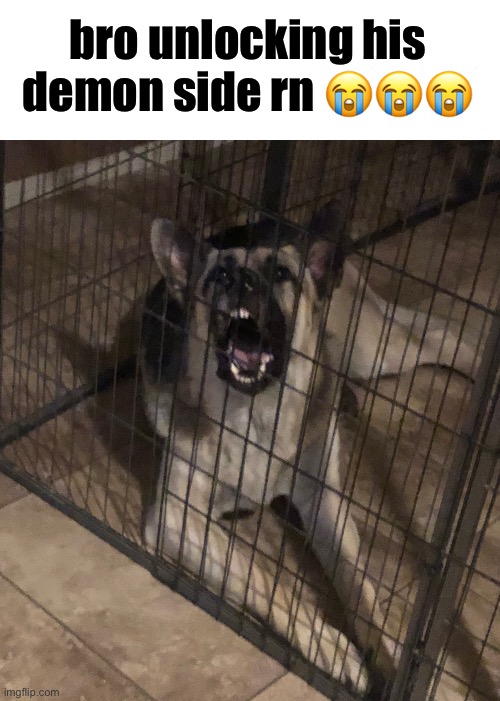 bro unlocking his demon side rn 😭😭😭 | made w/ Imgflip meme maker