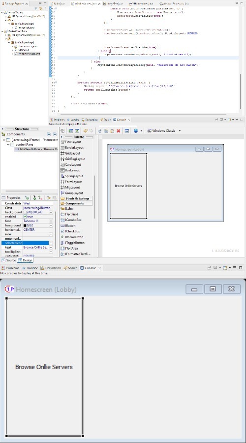 Progress so far on my chat client (I haven't done so much now since I'm focused on school finals) | made w/ Imgflip meme maker