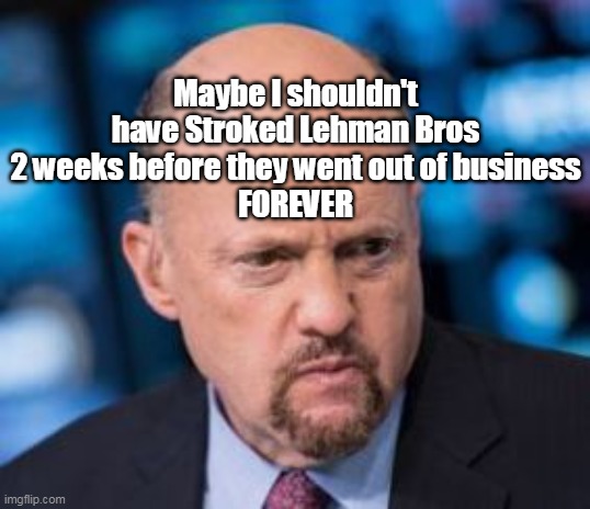 Maybe I shouldn't have Stroked Lehman Bros 2 weeks before they went out of business
FOREVER | made w/ Imgflip meme maker