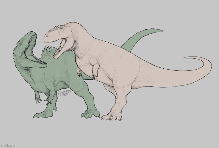 JWD Giganoto vs Accurate Giganoto (Art by OhmSpino) | made w/ Imgflip meme maker