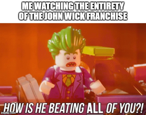 ME WATCHING THE ENTIRETY OF THE JOHN WICK FRANCHISE | image tagged in memes,funny | made w/ Imgflip meme maker