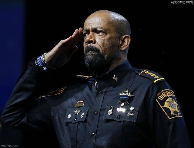 Godspeed Sheriff Clarke | image tagged in godspeed sheriff clarke | made w/ Imgflip meme maker