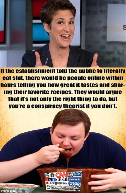 Madcow eat Shit Demorhhoids | image tagged in rachel maddow | made w/ Imgflip meme maker