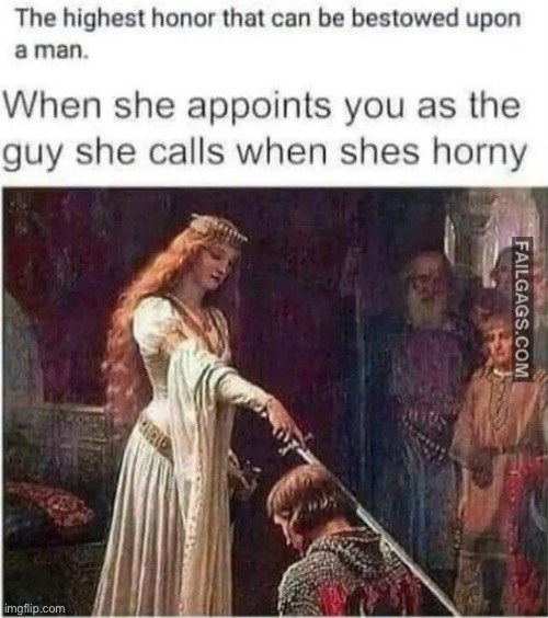Girl in need | image tagged in knight,horny,need | made w/ Imgflip meme maker