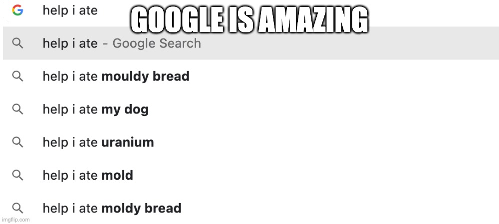 I love Google | GOOGLE IS AMAZING | image tagged in google search,help | made w/ Imgflip meme maker