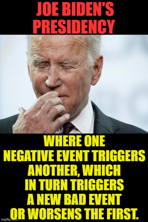 The Urban Doom Loop | JOE BIDEN'S PRESIDENCY; WHERE ONE NEGATIVE EVENT TRIGGERS ANOTHER, WHICH IN TURN TRIGGERS A NEW BAD EVENT OR WORSENS THE FIRST. | image tagged in memes,politics,joe biden,urban,doom,loop | made w/ Imgflip meme maker