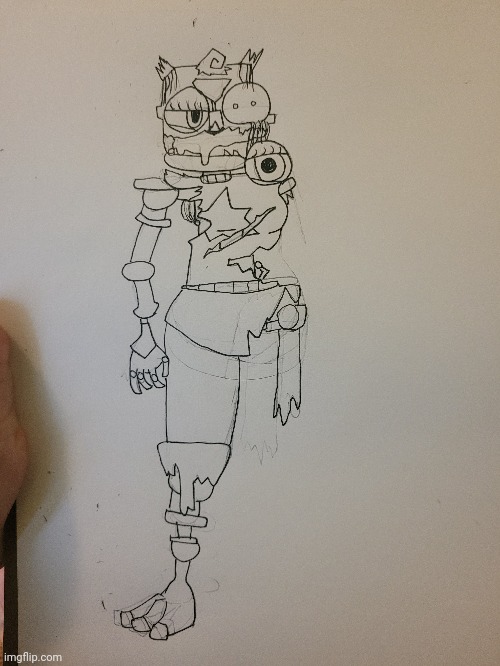 Ruin Opal (This was really hard to draw lol) | image tagged in ruin,fnaf security breach | made w/ Imgflip meme maker