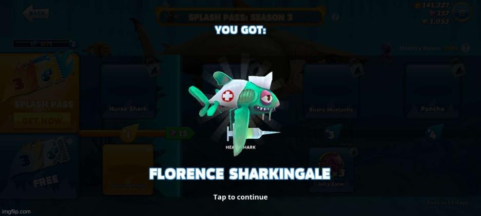 dawg not the hungry shark battle pass :sob: | made w/ Imgflip meme maker