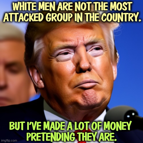 WHITE MEN ARE NOT THE MOST ATTACKED GROUP IN THE COUNTRY. BUT I'VE MADE A LOT OF MONEY 
PRETENDING THEY ARE. | image tagged in white supremacists,snowflakes,victims,crybabies | made w/ Imgflip meme maker