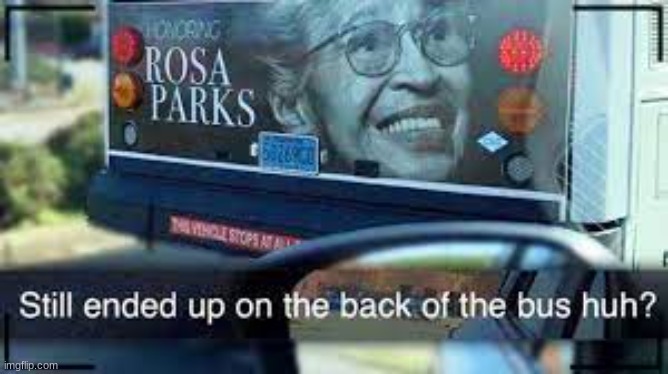 waht is that documentery even about | image tagged in rosa parks,still ended on back of bus,meme | made w/ Imgflip meme maker