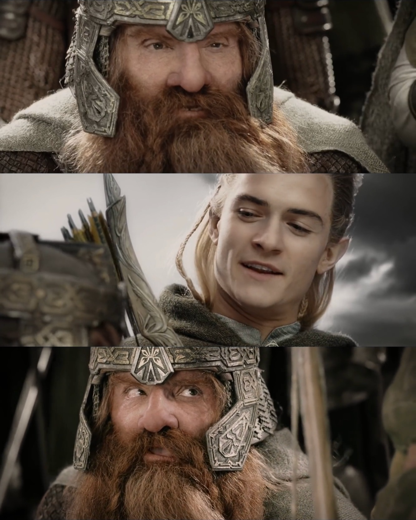 LOTR Side by Side with a Friend Blank Meme Template