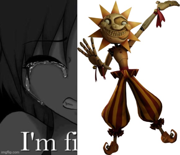 Are ya having fun yet? Are ya? ARE YA?! | image tagged in i'm fine but add image to the right | made w/ Imgflip meme maker