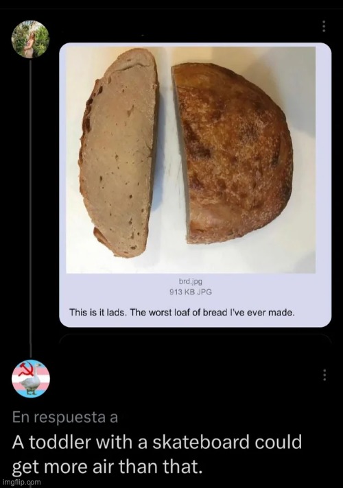 That bread looks like a rock | image tagged in bread,rare insult | made w/ Imgflip meme maker