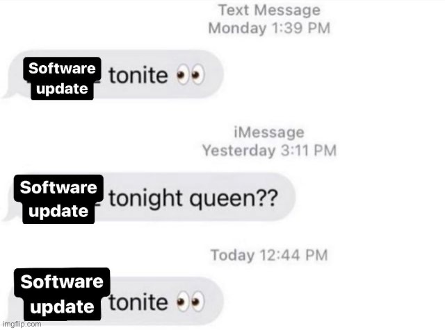 Software update lore | made w/ Imgflip meme maker
