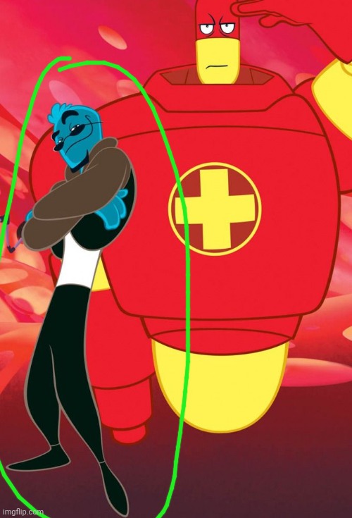 Osmosis Jones and Drix | image tagged in osmosis jones and drix | made w/ Imgflip meme maker