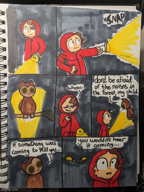 Short horror(?) Comic I made | made w/ Imgflip meme maker