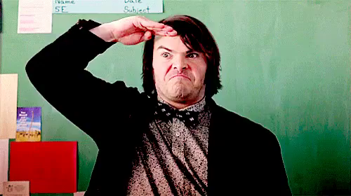 Jack Black Salute Blank Meme Template