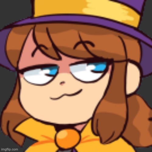 Hat kid smug (transparent) | image tagged in hat kid smug transparent | made w/ Imgflip meme maker