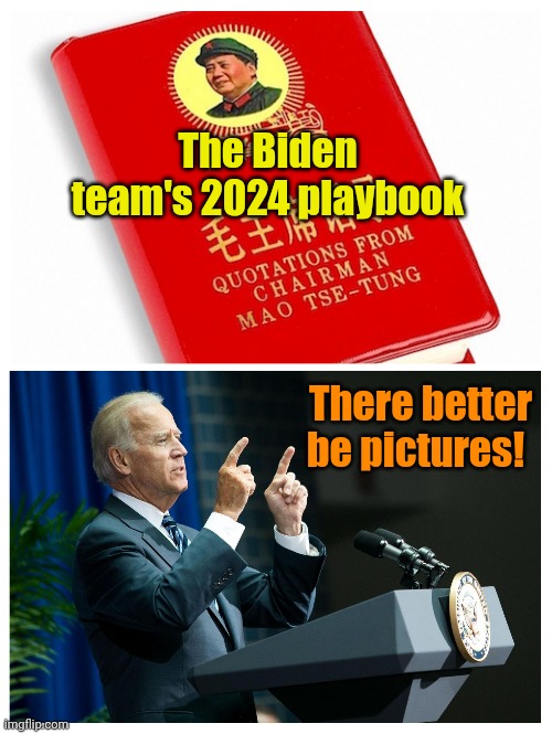 Joe Biden - The original Dim Sum. | The Biden team's 2024 playbook; There better be pictures! | made w/ Imgflip meme maker