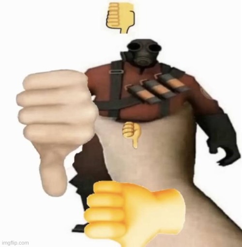 pyro thumbs down | image tagged in pyro thumbs down,tf2 | made w/ Imgflip meme maker