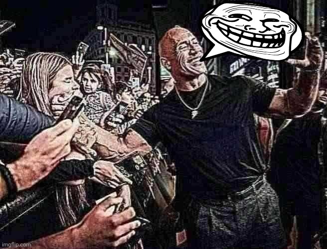The Rock Punching A Girl | image tagged in the rock punching a girl | made w/ Imgflip meme maker