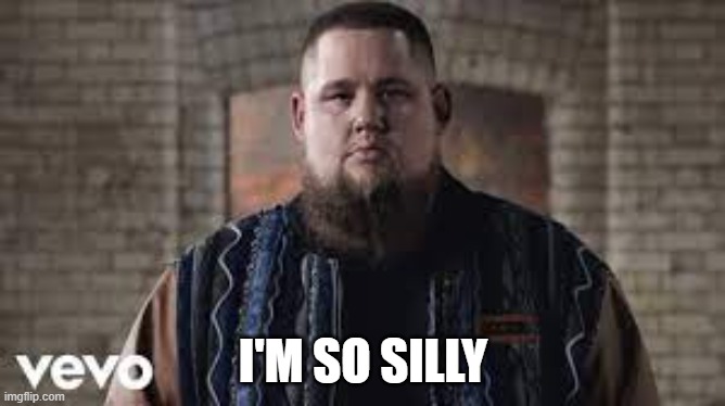 Rag 'n' bone man | I'M SO SILLY | image tagged in rag 'n' bone man | made w/ Imgflip meme maker