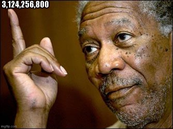 This Morgan Freeman | 3,124,256,800 | image tagged in this morgan freeman | made w/ Imgflip meme maker