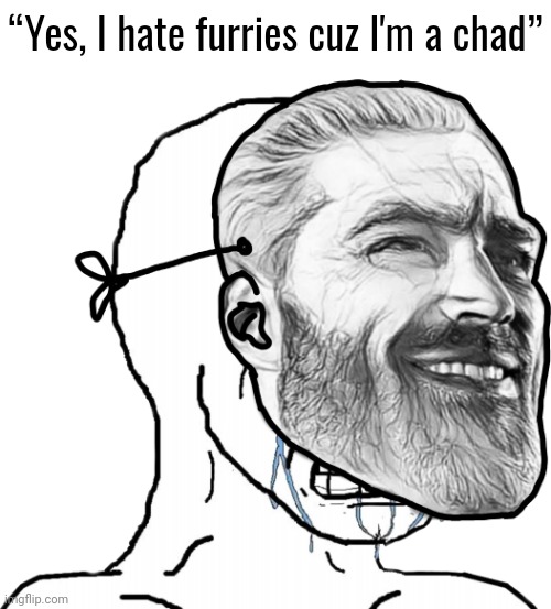 Crying Wojak wearing Chad mask Latest Memes - Imgflip